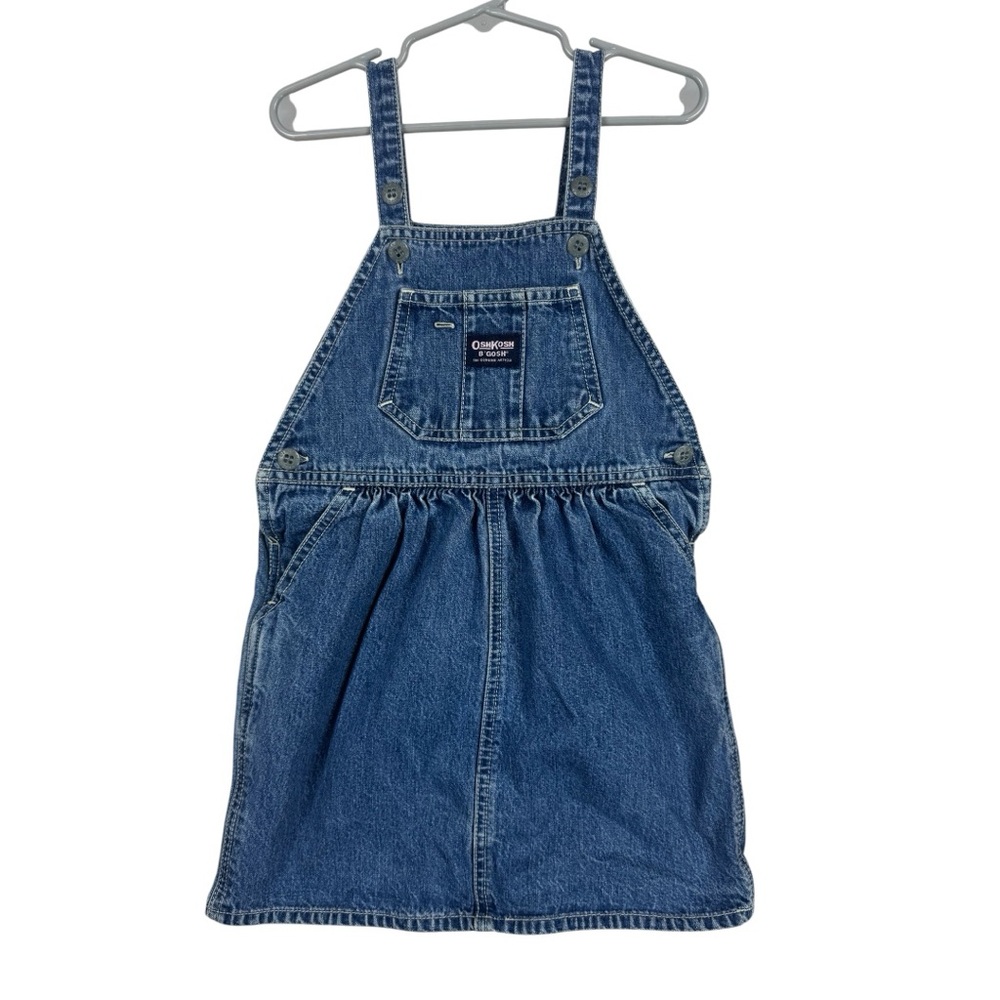 Vintage OshKosh Vestbak Denim Overall Dress sz 4